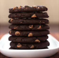 "Double chocolate chip cookies"